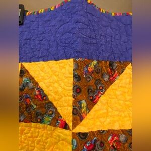 A Car Lovers Hand Made Quilt.  Perfect for the little boy or man into cars! NWOT